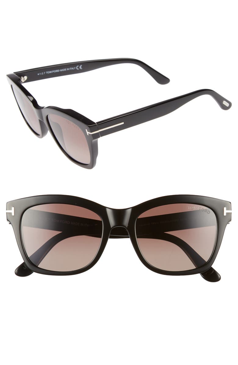 TOM FORD Lauren 52mm Sunglasses, Alternate, color,