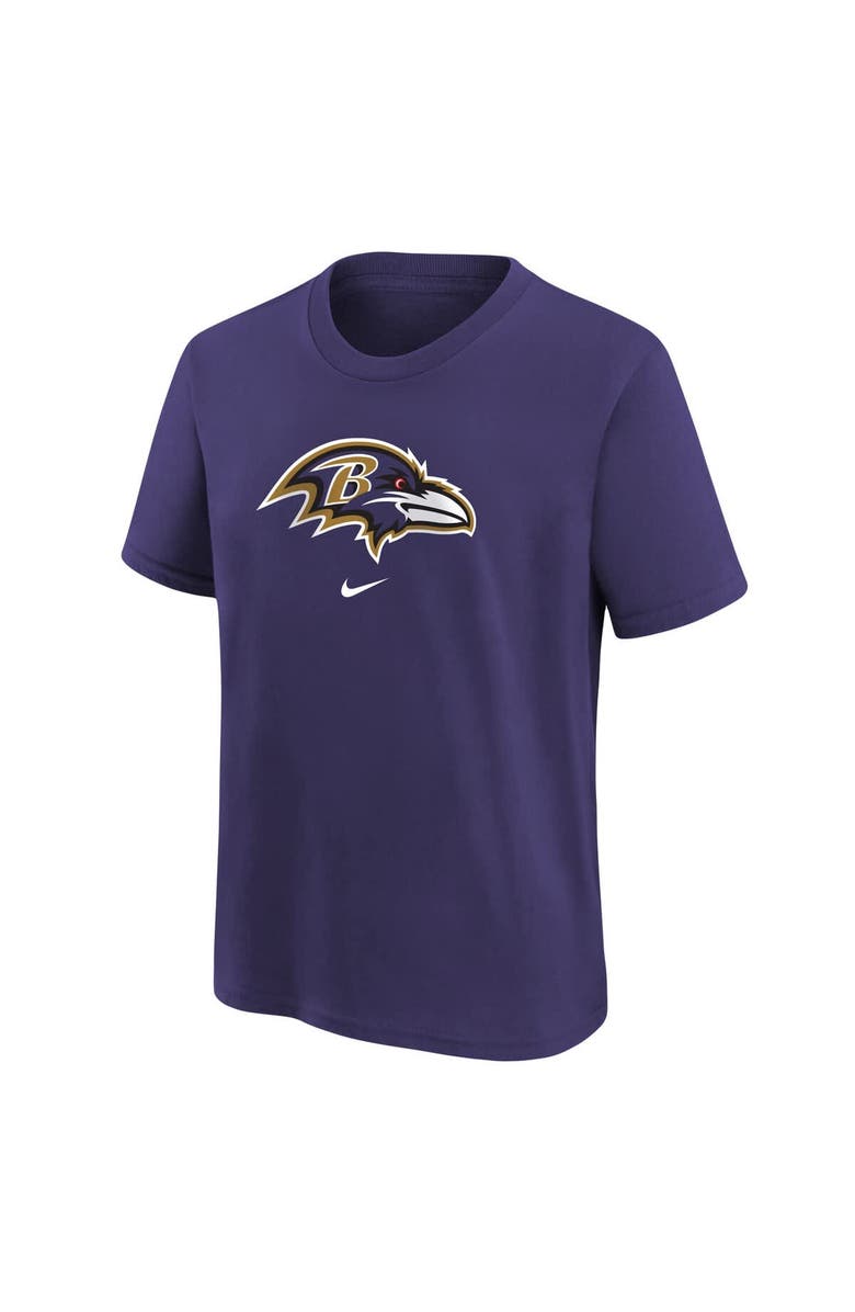 Nike Youth Nike Purple Baltimore Ravens Logo T-Shirt, Alternate, color, Purple
