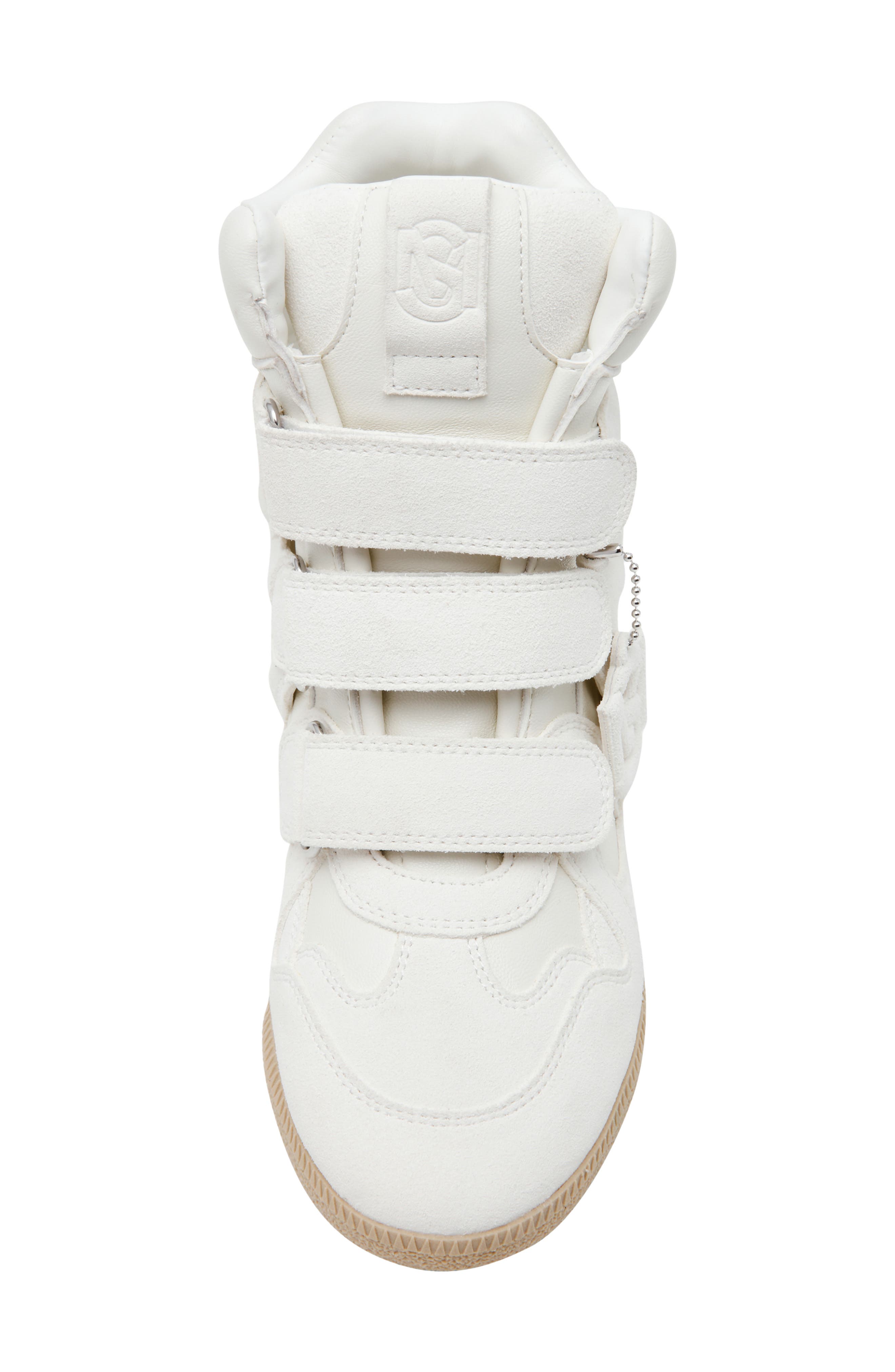Mavis Wedge High Top Sneaker, Alternate, color, WHT SUEDE