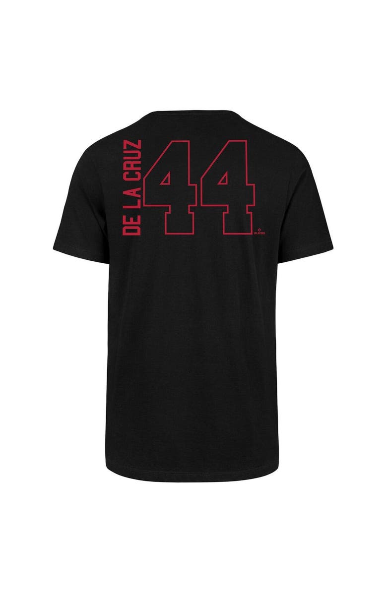 '47 Men's '47 Elly De La Cruz Black Cincinnati Reds Name & Number T-Shirt, Alternate, color,