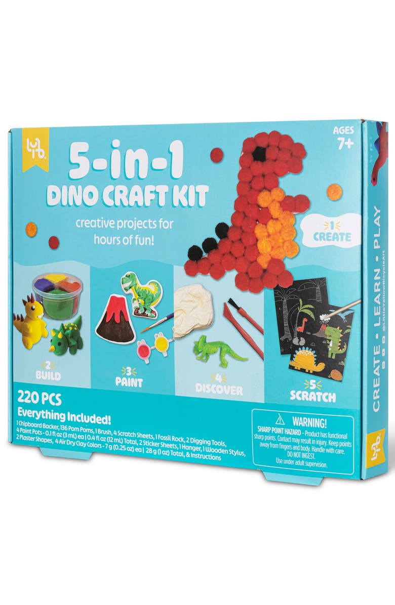Little Yellow Bicycle 5In1 Dino Craft Kit 7+, Alternate, color,