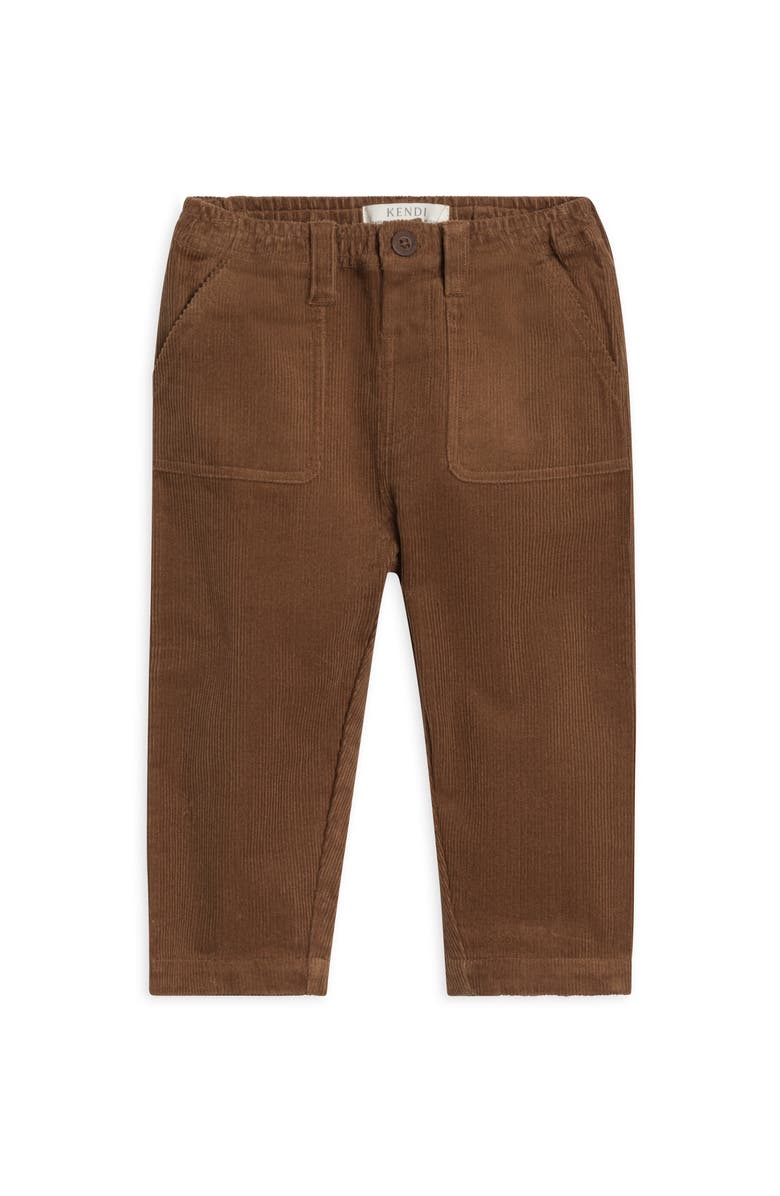 Kendi Kent Organic Corduroy Pant, Main, color, Sepia