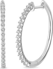 Bony Levy Audrey Diamond Hoop Earrings
