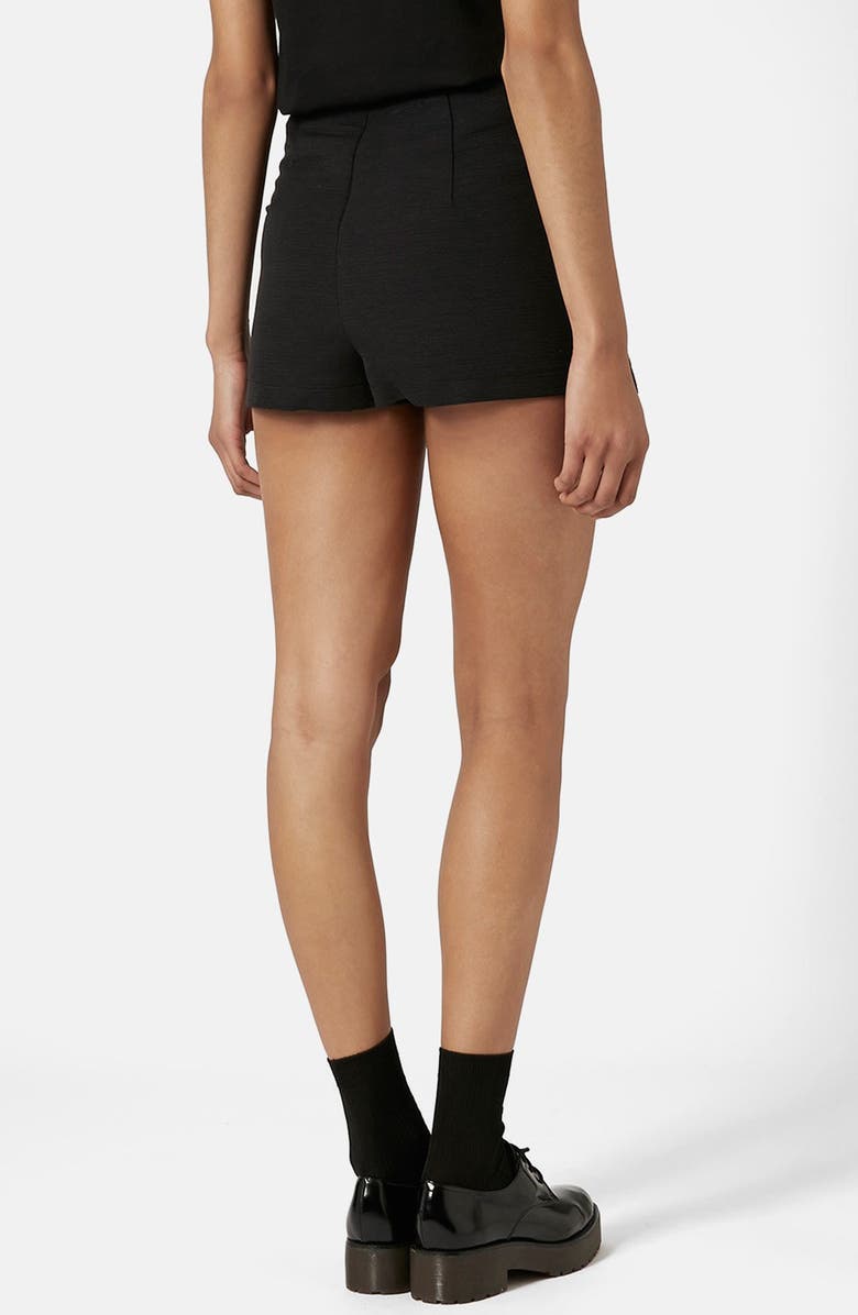 Topshop 'Tilly' Structured Skort, Alternate, color, Black
