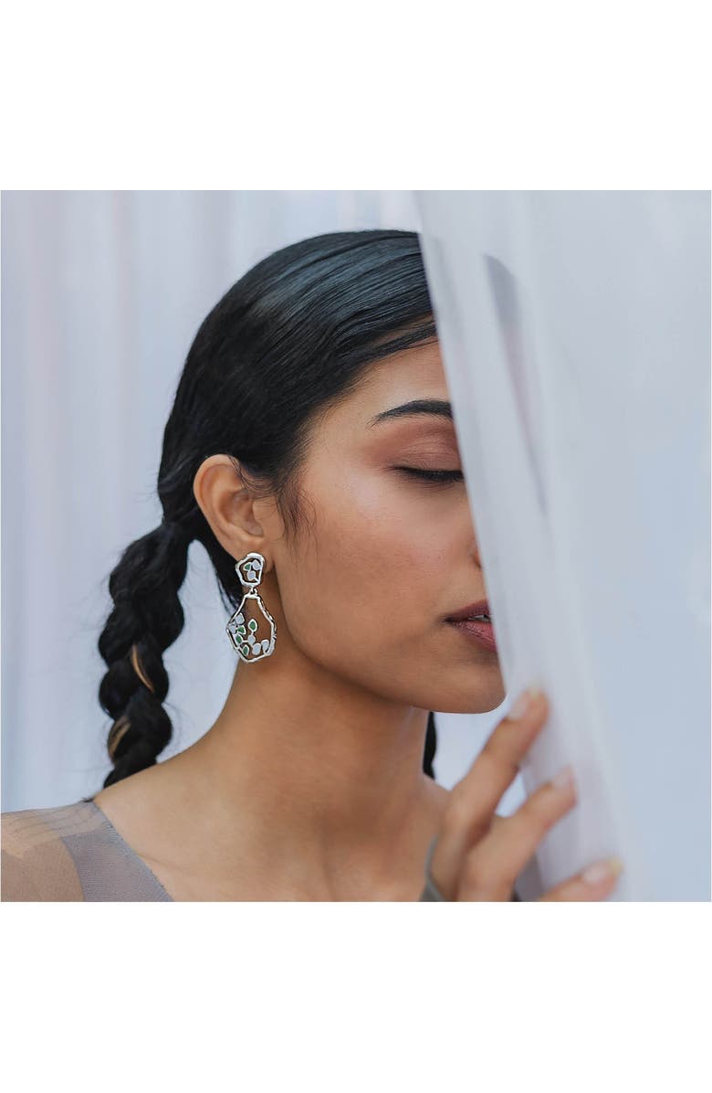 Dhwani Bhansal TERRA DROP EARRINGS, Alternate, color, Gold Plated