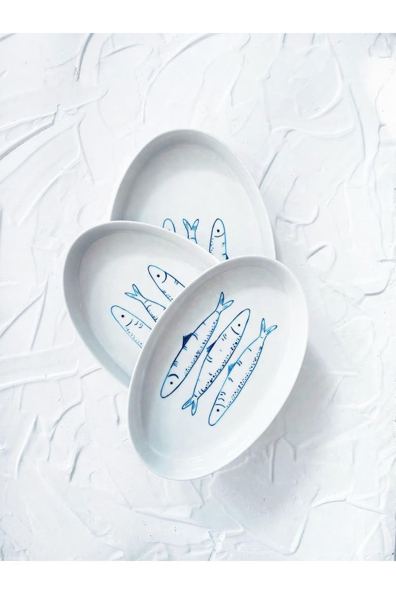 Sardines Nesting Plates, Alternate, color, Blue