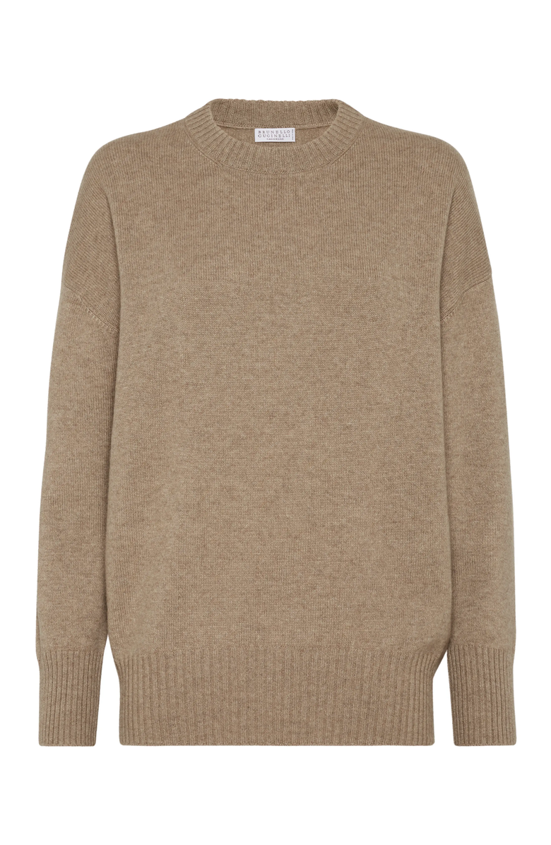 Brunello Cucinelli Cashmere sweater with monili, Main, color, 
