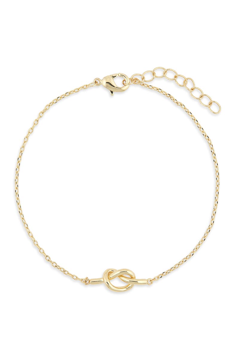 NORDSTROM RACK Demi-Fine Knot Bracelet, Main, color, Gold