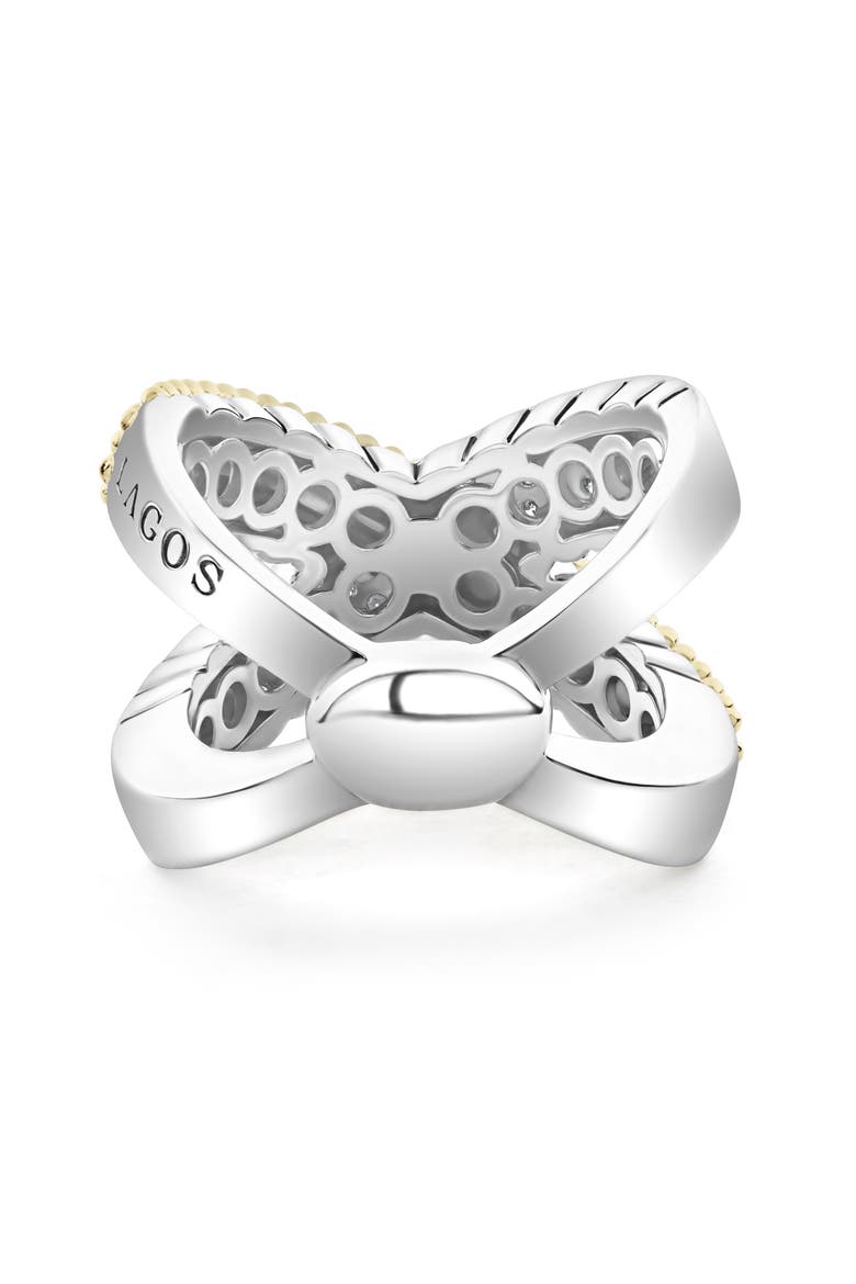 Caviar Lux Diamond Ring, Alternate, color, SILVER
