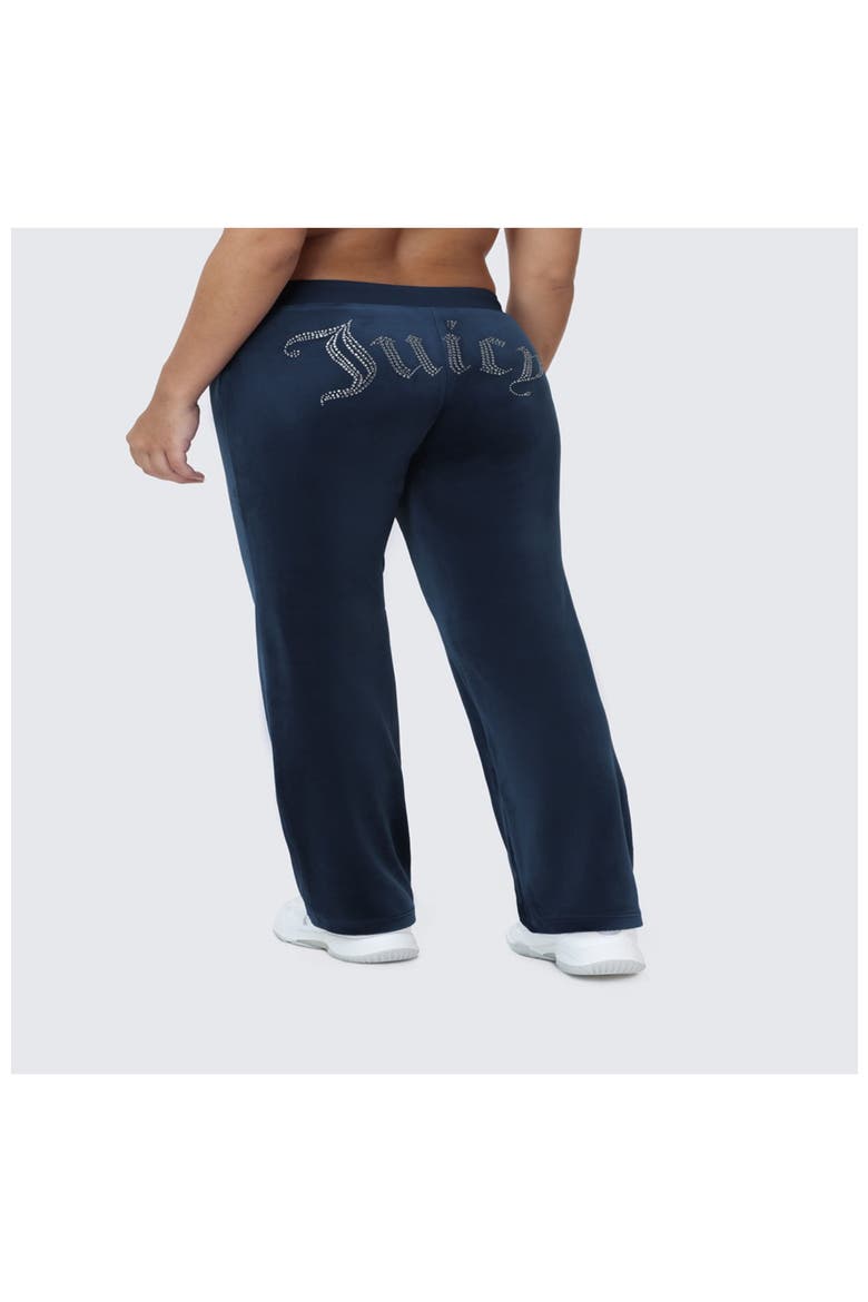 Rib Waist Track Pant With Double Bling, Alternate, color, REGAL BLUE