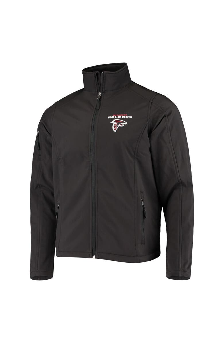 DUNBROOKE Men's Dunbrooke Black Atlanta Falcons Sonoma Softshell Full-Zip Jacket, Alternate, color, 