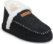 GAAHUU Faux Fur Moc Toe Slipper