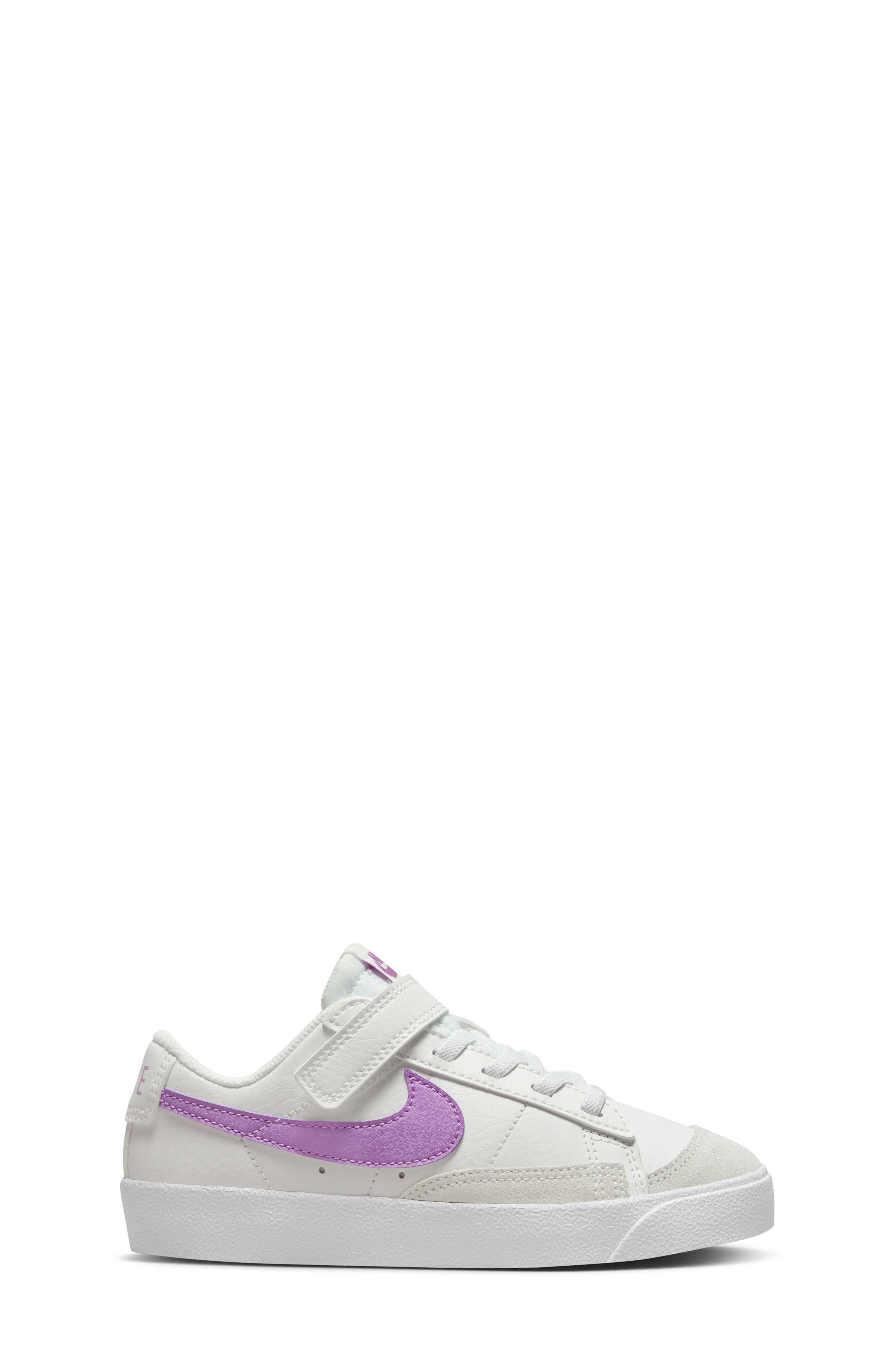 Kids' Blazer Low '77 Low Top Sneaker, Alternate, color, SUMMIT WHITE/ FUCHSIA/ WHITE