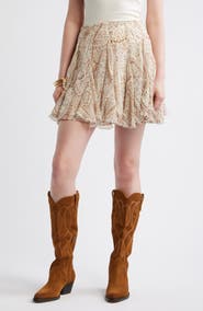 Treasure & Bond Vertical Ruffle Miniskirt