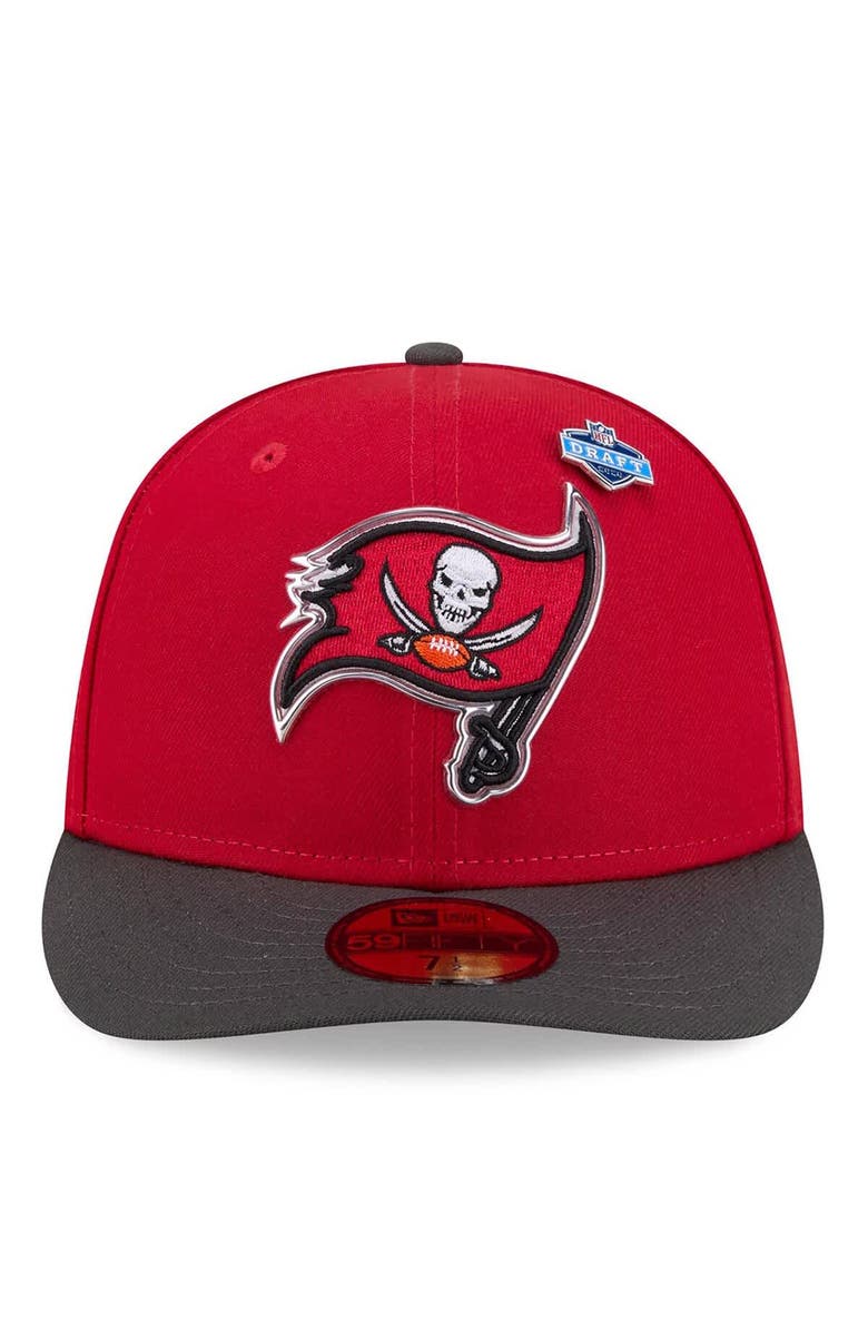 New Era Men's New Era  Red/Pewter Tampa Bay Buccaneers 2026 NFL Draft Pre-Curved 59FIFTY Fitted Hat, Alternate, color, Red