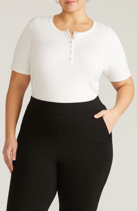 Stove Pipe Cotton Rib Henley (Regular & Plus)