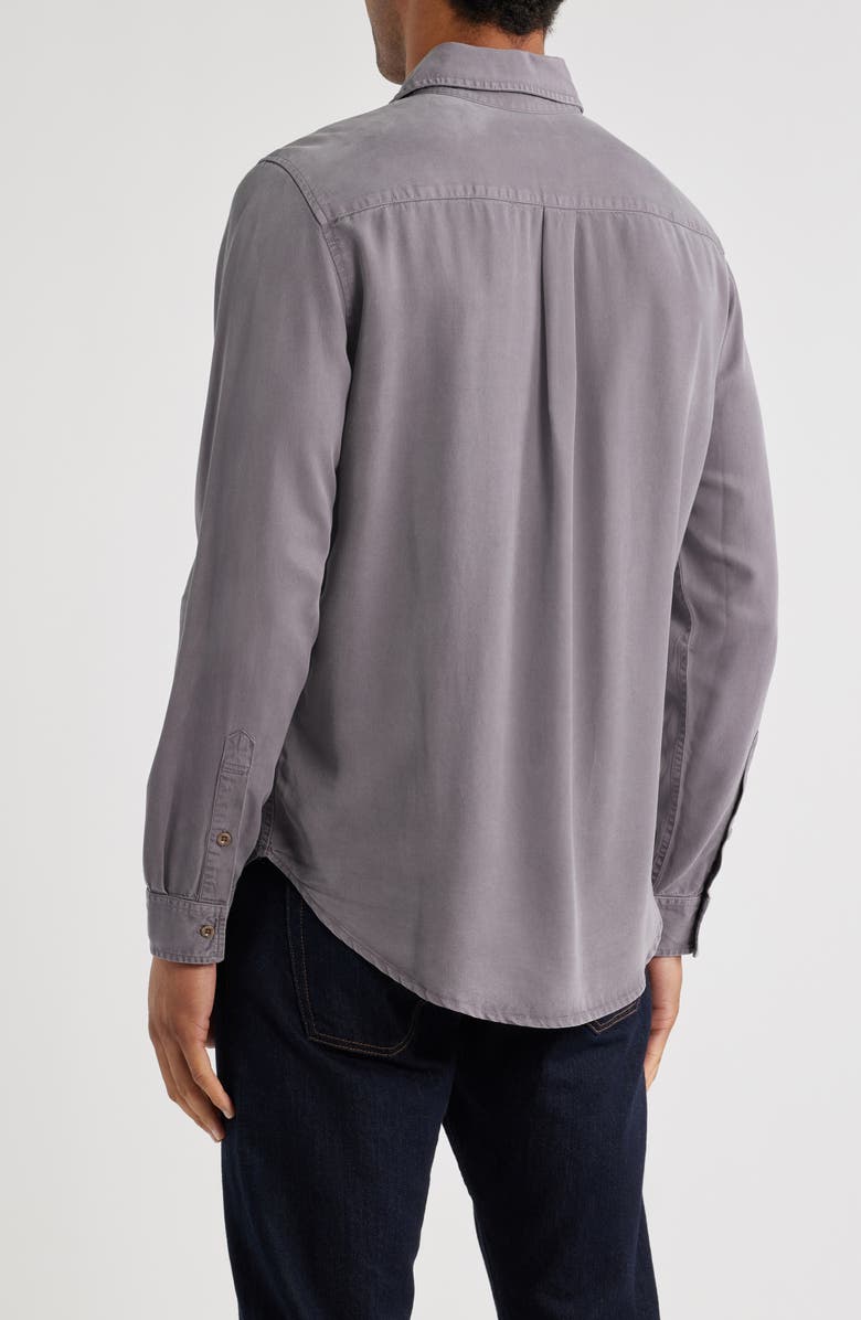 AG Aiden Solid Lyocell Button-Up Shirt, Alternate, color, Raw Iron