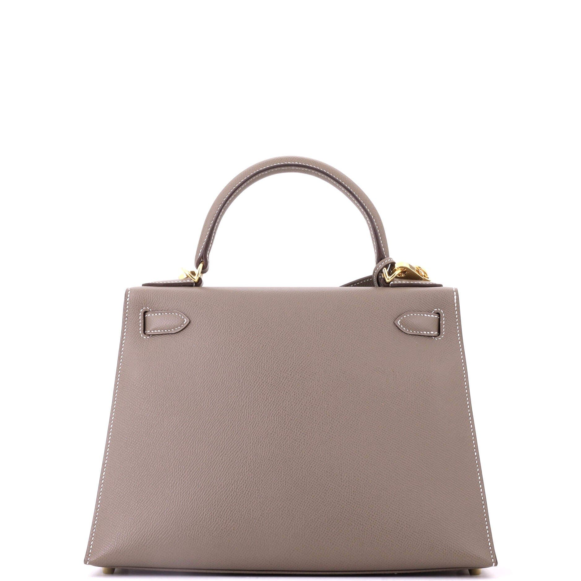 Pre-Owned Hermes Kelly Handbag Grey Epsom with Gold Hardware 28, Alternate, color, Etoupe