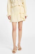 GUESS Shaelo Gauze Ruffle Miniskirt