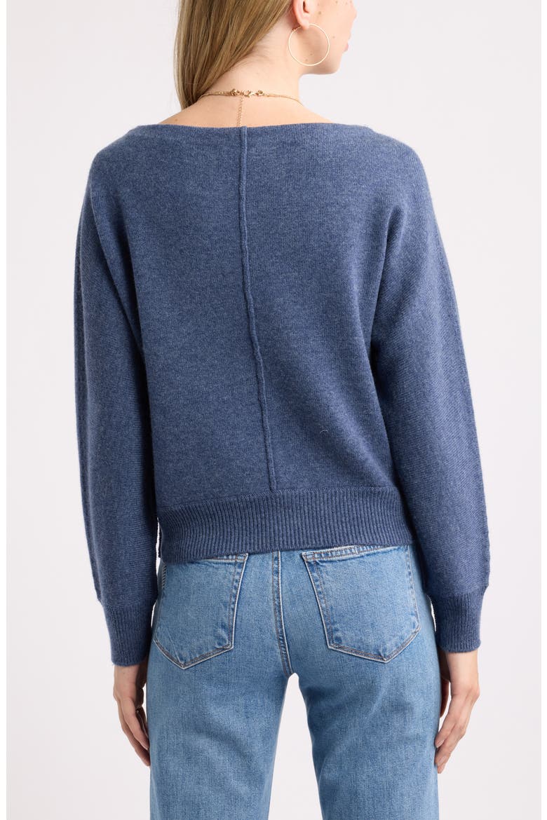 Wool & Cashmere Sweater, Alternate, color, NAVY DENIM