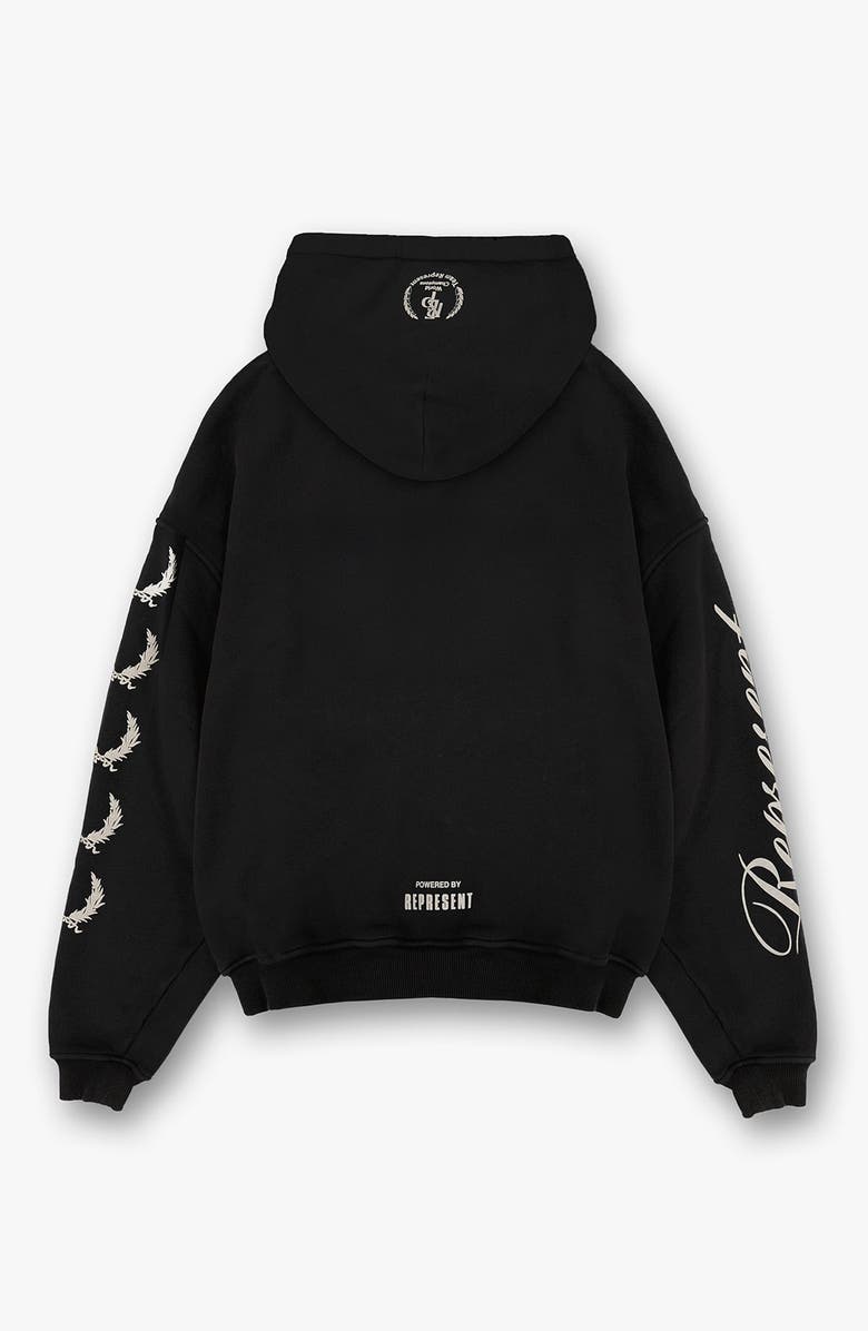 Represent World Championship Graphic Hoodie, Alternate, color, Stained Black