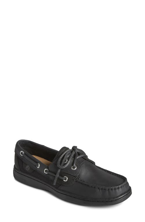 Sperry Bluefish 2-Eye Boat Shoe in Black 