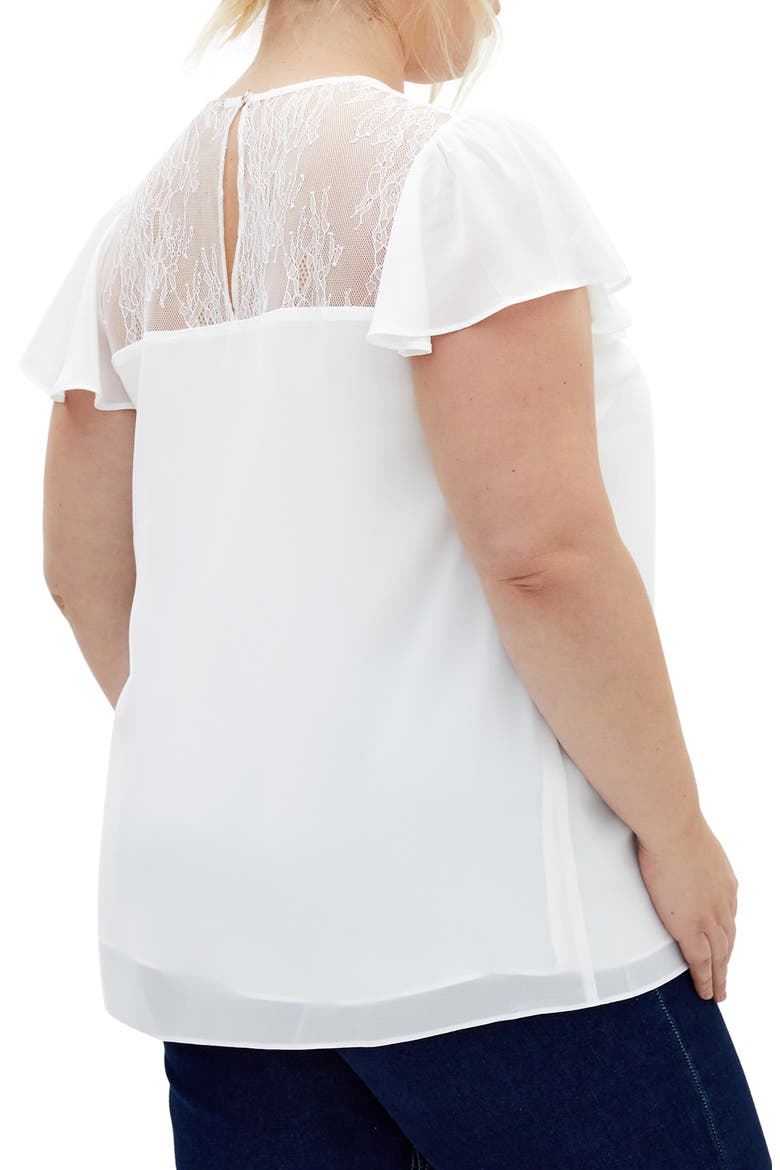 Malia Embroidered Lace Top, Alternate, color, IVORY