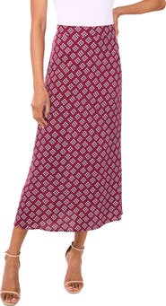 Halogen® Side Slit Midi Skirt