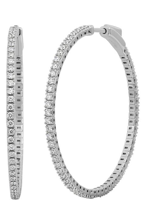 Audrey Diamond Flex Hoop Earrings