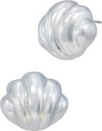 SAVVY CIE JEWELS Nautical Shell Stud Earrings