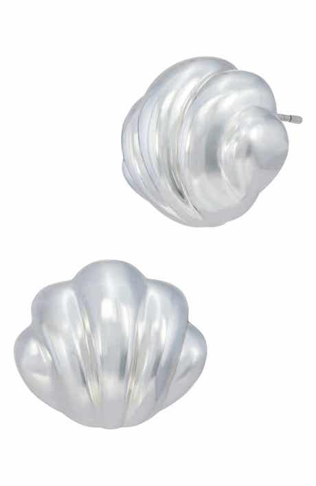 Nautical Shell Stud Earrings