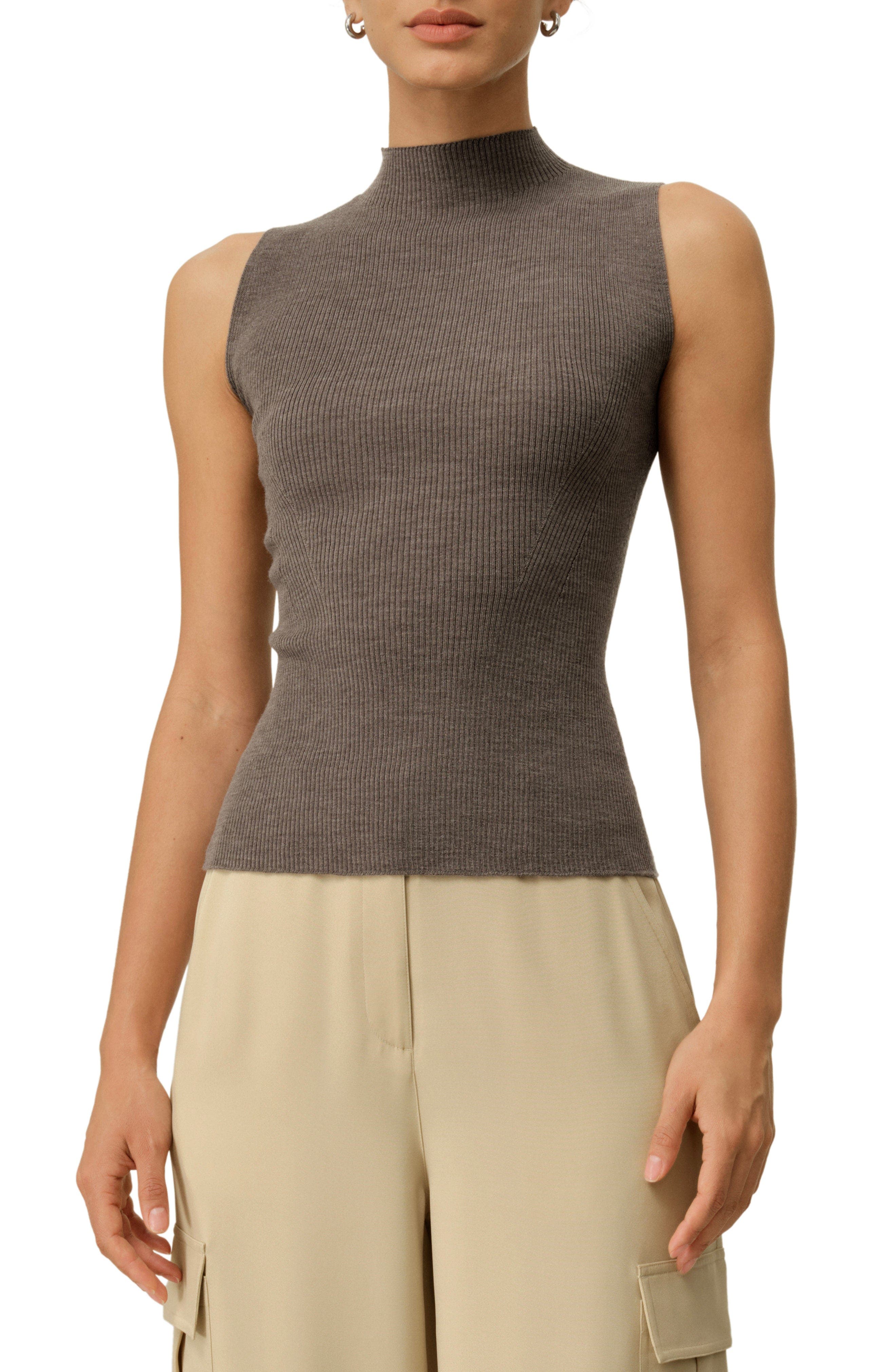 Seamless Knit Washable-Wool Vest