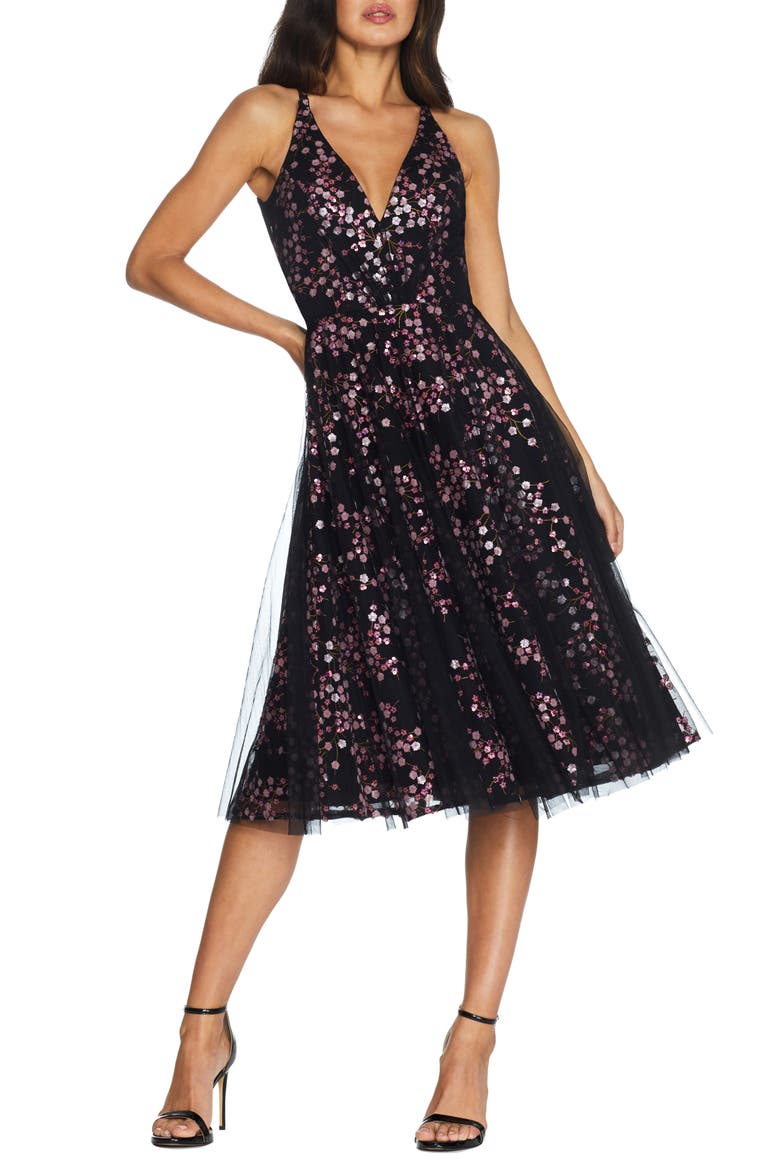 courtney sequin lace cocktail dress Courtney Dress S / SILVER MULTI
