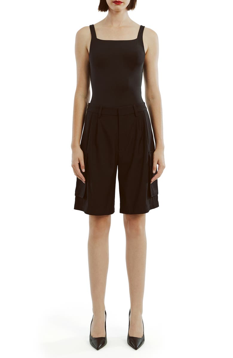 Bardot Blair Tailored Shorts, Alternate, color, Black