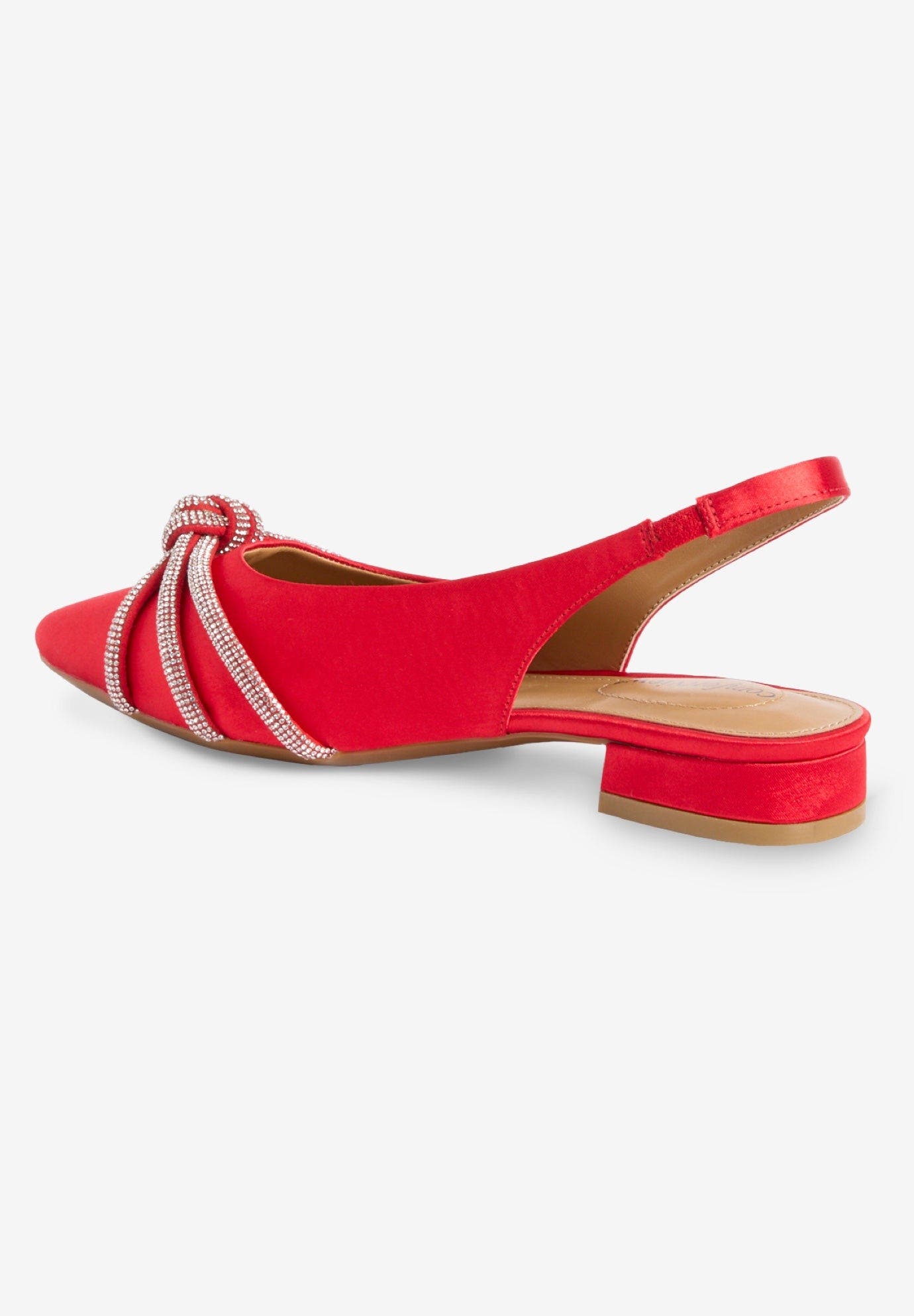 The Evelyn Slingback, Alternate, color, RED