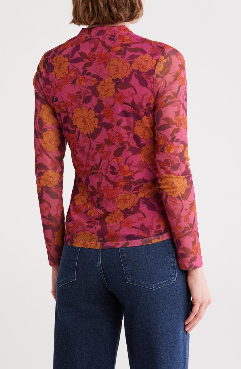 DR2 by Daniel Rainn Ruched Button-Up Shirt, Alternate, color, O814 Red