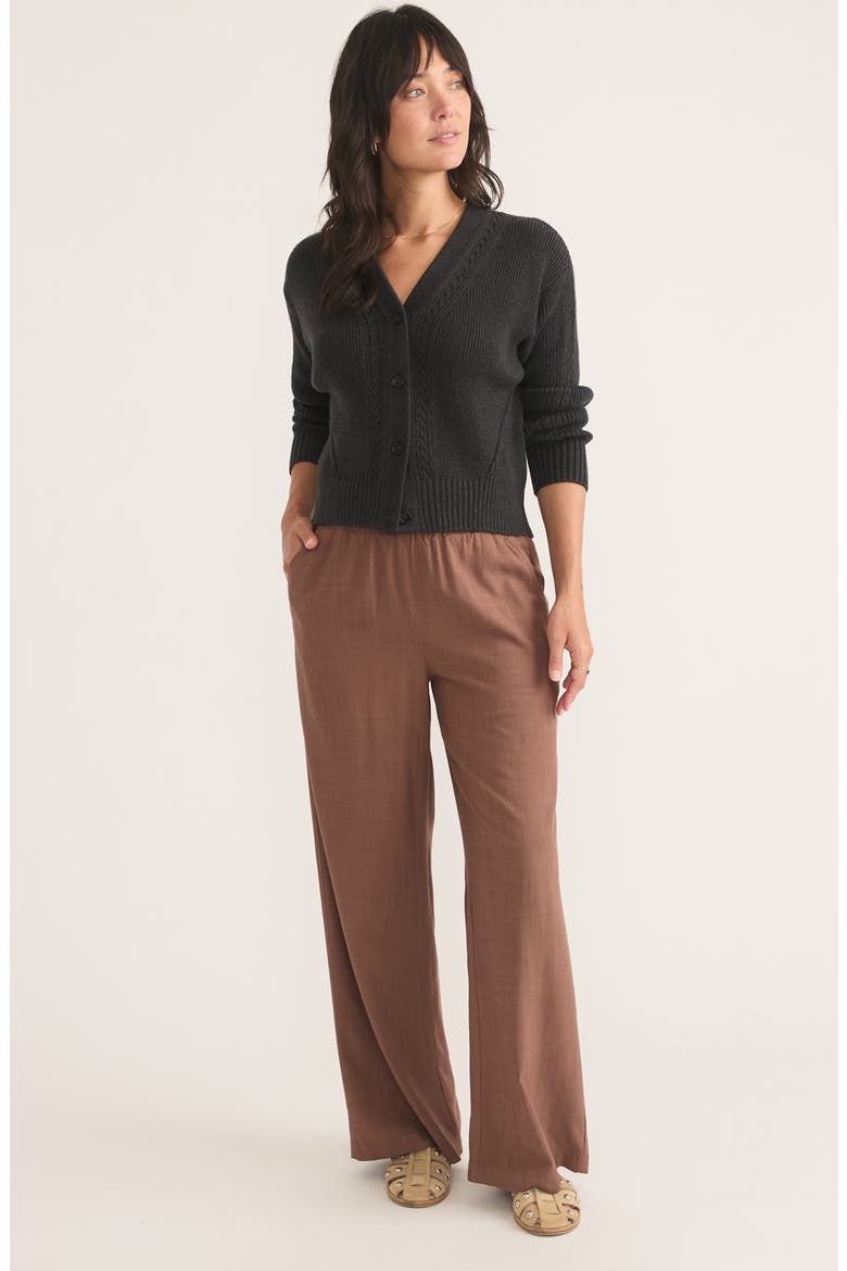 Allison Wide Leg Tencel® Lyocell Pants, Alternate, color, PINECONE
