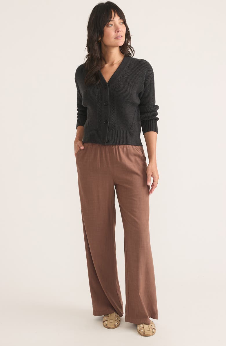 Marine Layer Allison Wide Leg Tencel<sup>®</sup> Lyocell Pants, Alternate, color,
