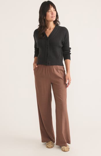 Marine Layer Allison Wide Leg Tencel® Lyocell Pants | Nordstrom