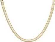AMERICAN EXCHANGE Two-Tone Herringbone Chain Bracelet
