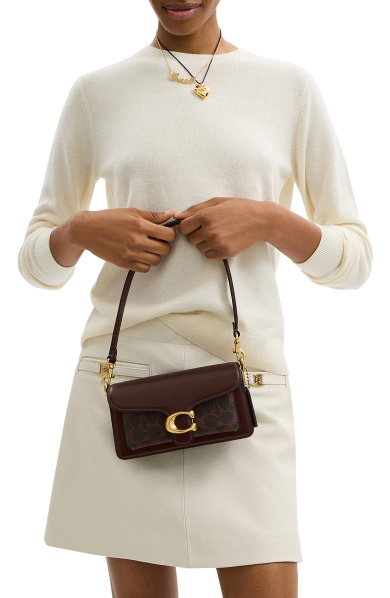 COACH Tabby Signature Coated Canvas Shoulder Bag, Alternate, color,