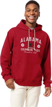 LEAGUE COLLEGIATE WEAR Men's League Collegiate Wear Crimson Alabama Crimson Tide Bendy Arch Essential 2.0 Pullover Hoodie