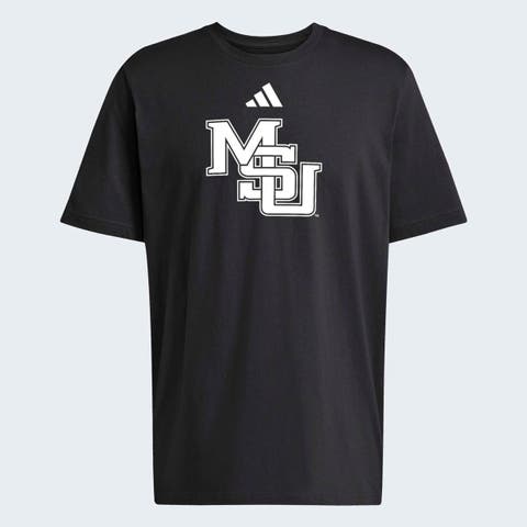 Men's adidas Black Mississippi State Bulldogs Interlock Logo Fresh T-Shirt