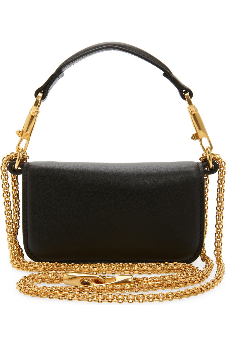 Valentino Garavani Mini Locò Leather Shoulder Bag, Alternate, color,