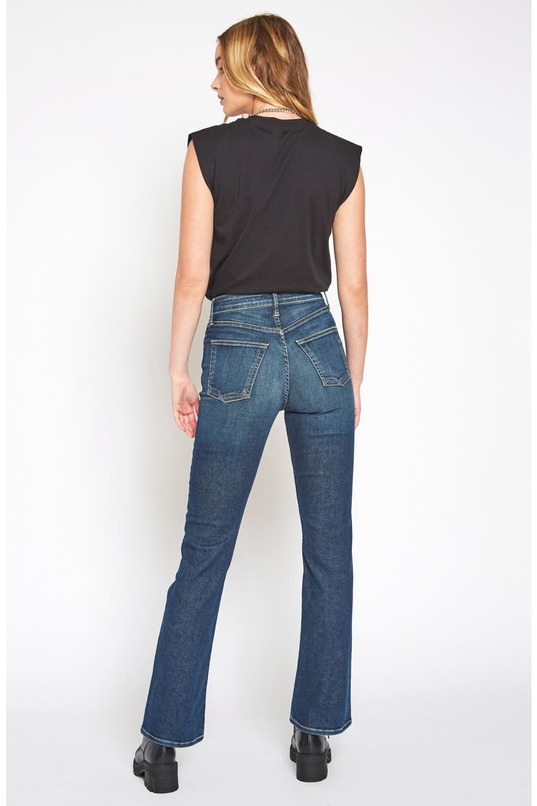 Celine Bootcut Jeans, Alternate, color, GREENWICH