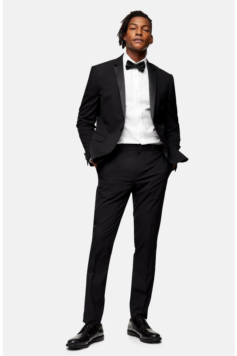 Skinny Tux Jacket, Alternate, color, BLACK