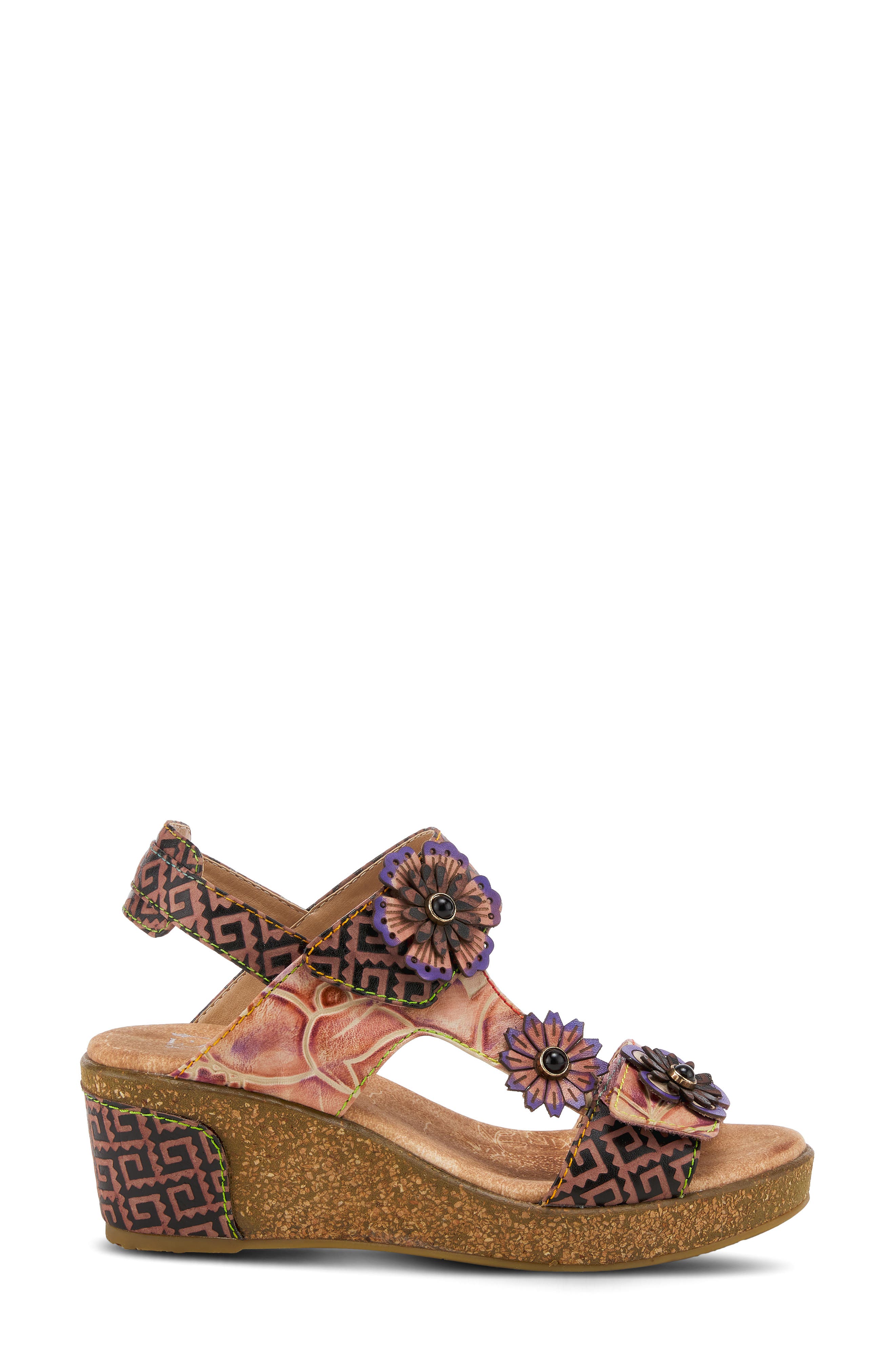 Spring Step Radd Floral Wedge Sandal (Women) | Nordstromrack