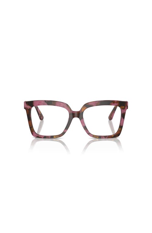 Michael Kors 53mm Square Optical Glasses In Brown