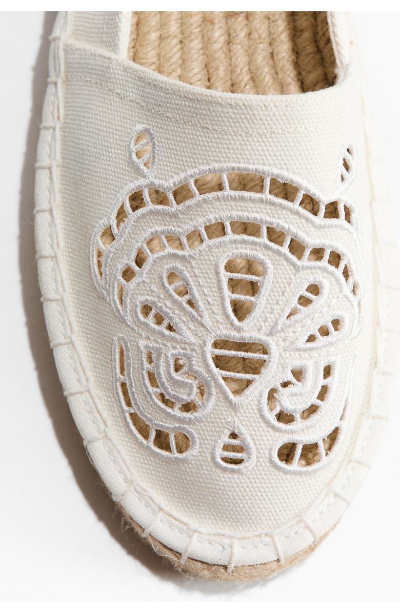 H&M Broderie Anglaise Espadrilles, Alternate, color, White
