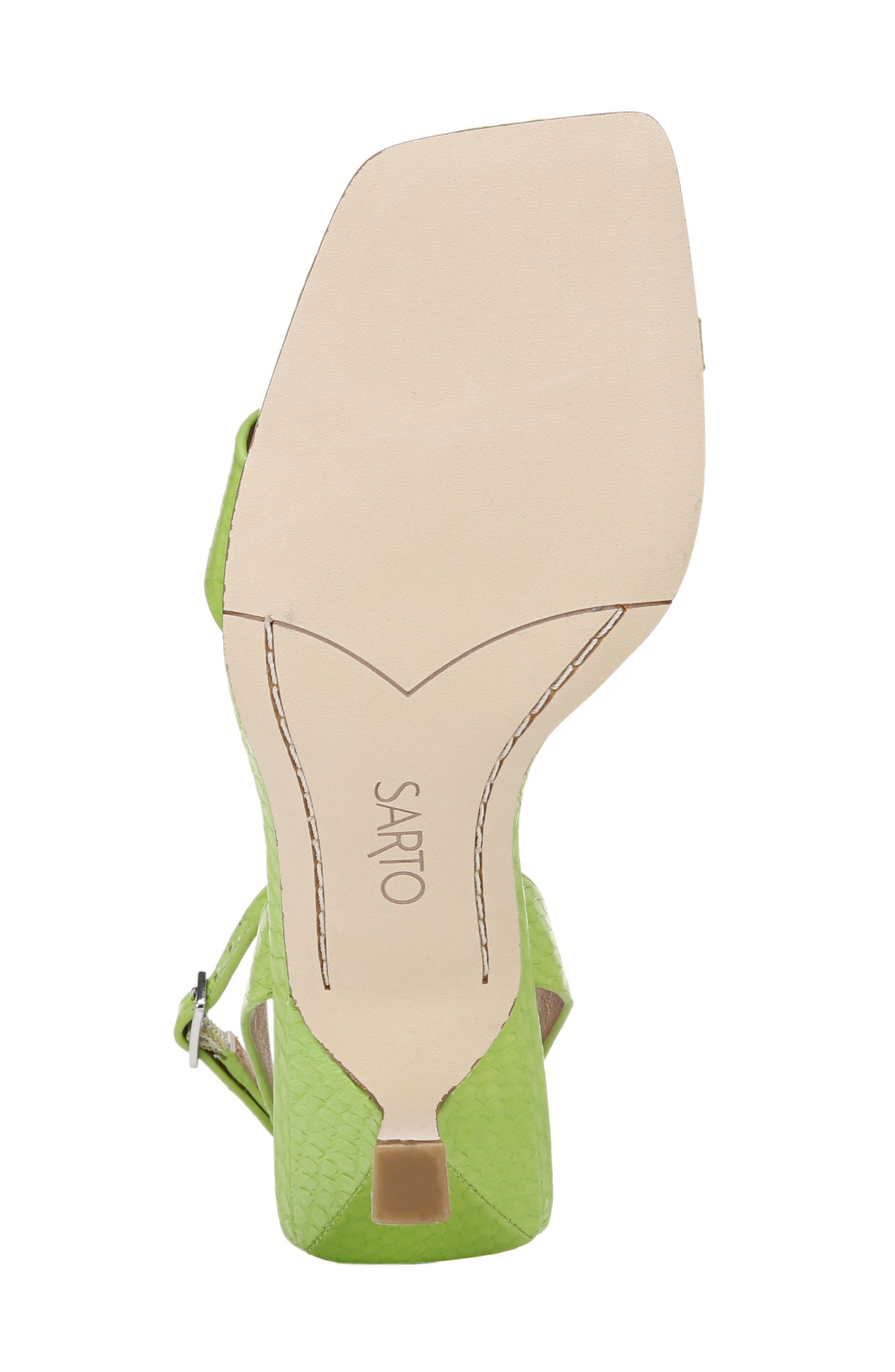 Bona Ankle Strap Sandal, Alternate, color, LIME LEATHER
